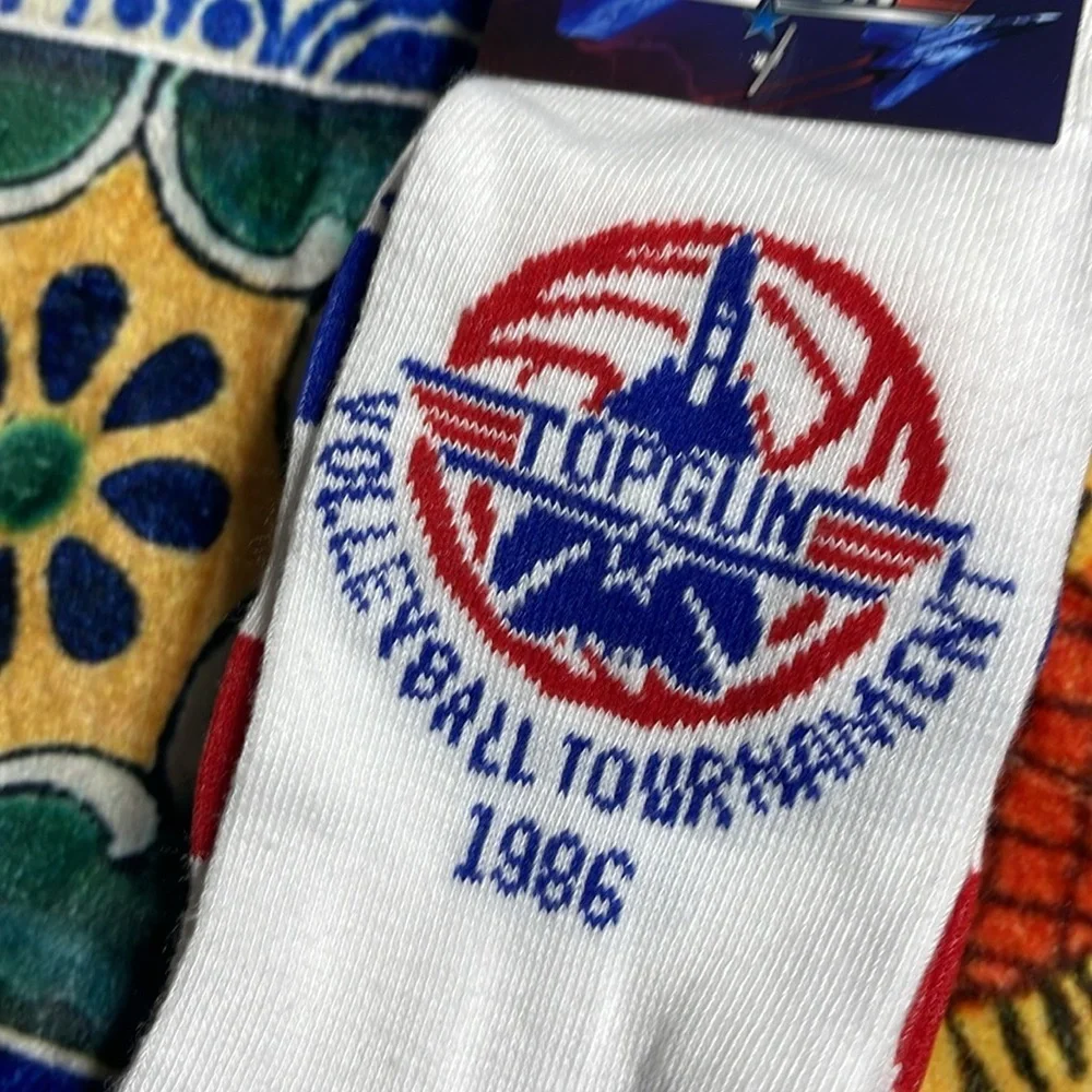Two sets of socks - Def Leppard and Top Gun